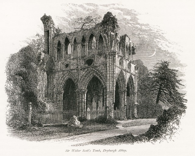Dryburgh Abbey, Sir Walter Scott's Tomb